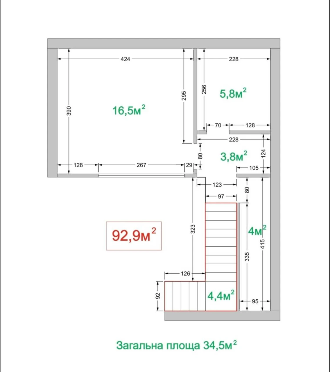 Дуплекс з ремонтом в центрі Буча