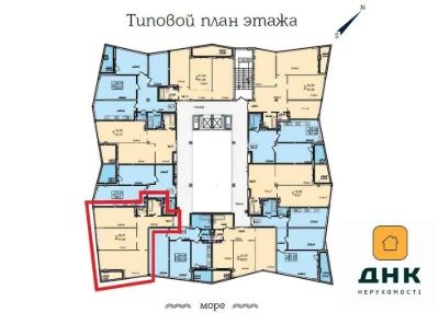 ‼️2-комнатная квартира без ремонта‼️ПЕРВАЯ ЛИНИЯ МОРЯ‼️Терра