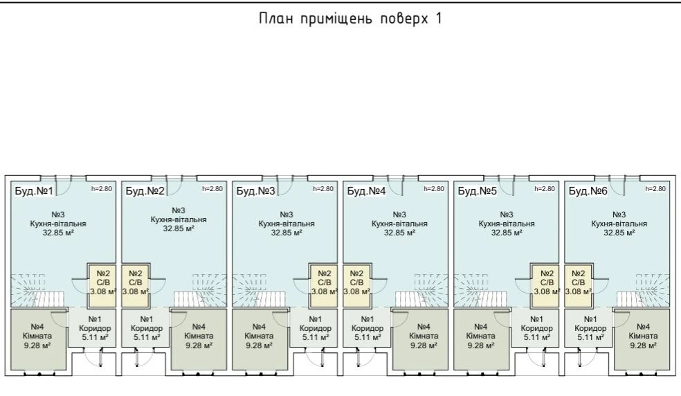Продаж 2х пов. 4х кімнатний Таунхаус 100м2 місто Буча з ГАЗО