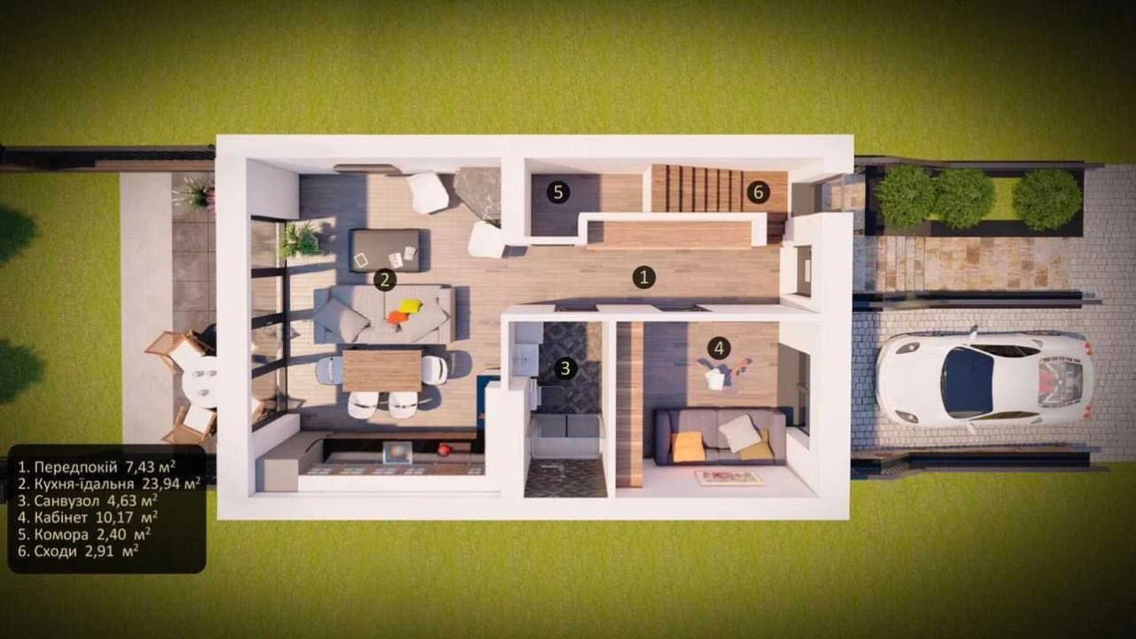 Найкраша ціна! Таунхаус у Бучі за 99 000$. КМ Park Residence
