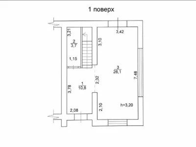 Таунхаус в Бучі з початковим ремонтом, 3 поверхи, 77 000 $.