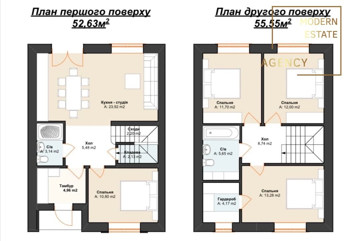 Таунхаус м.Буча, 100 м2, газ, розтермінування| Бістро пекаря