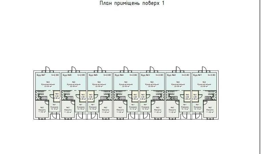 Таунхаус 100 м² у Бучі з центральними комунікаціями та власн