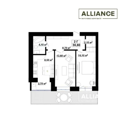 I will sell 2 sq.m. of optimal area in the residential complex Knyaginyn