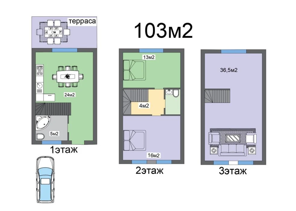 Таунхаус в 15 мин от центра