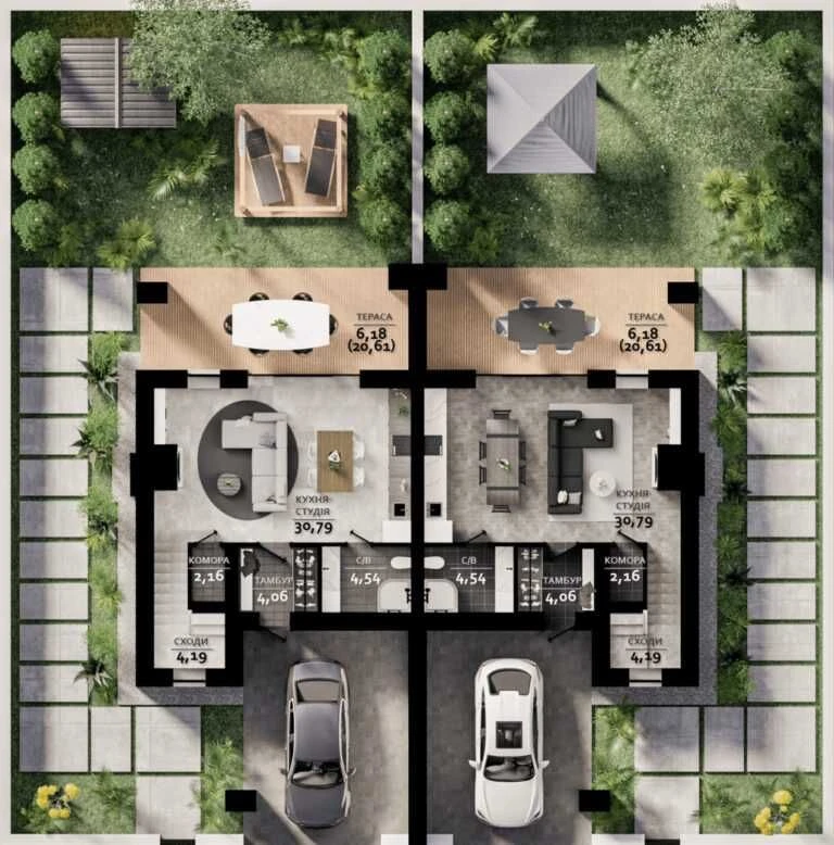 Дуплекс  126 м2 з терасами|Буча|Family Park| РОЗТЕРМІНУВАННЯ