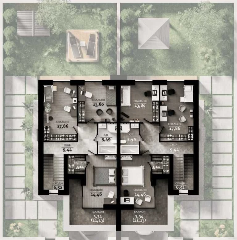 Дуплекс  126 м2 з терасами|Буча|Family Park| РОЗТЕРМІНУВАННЯ