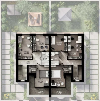 Стильний дуплекс в КМ "Family Park Residence".РОЗТЕРМІНУВАНН