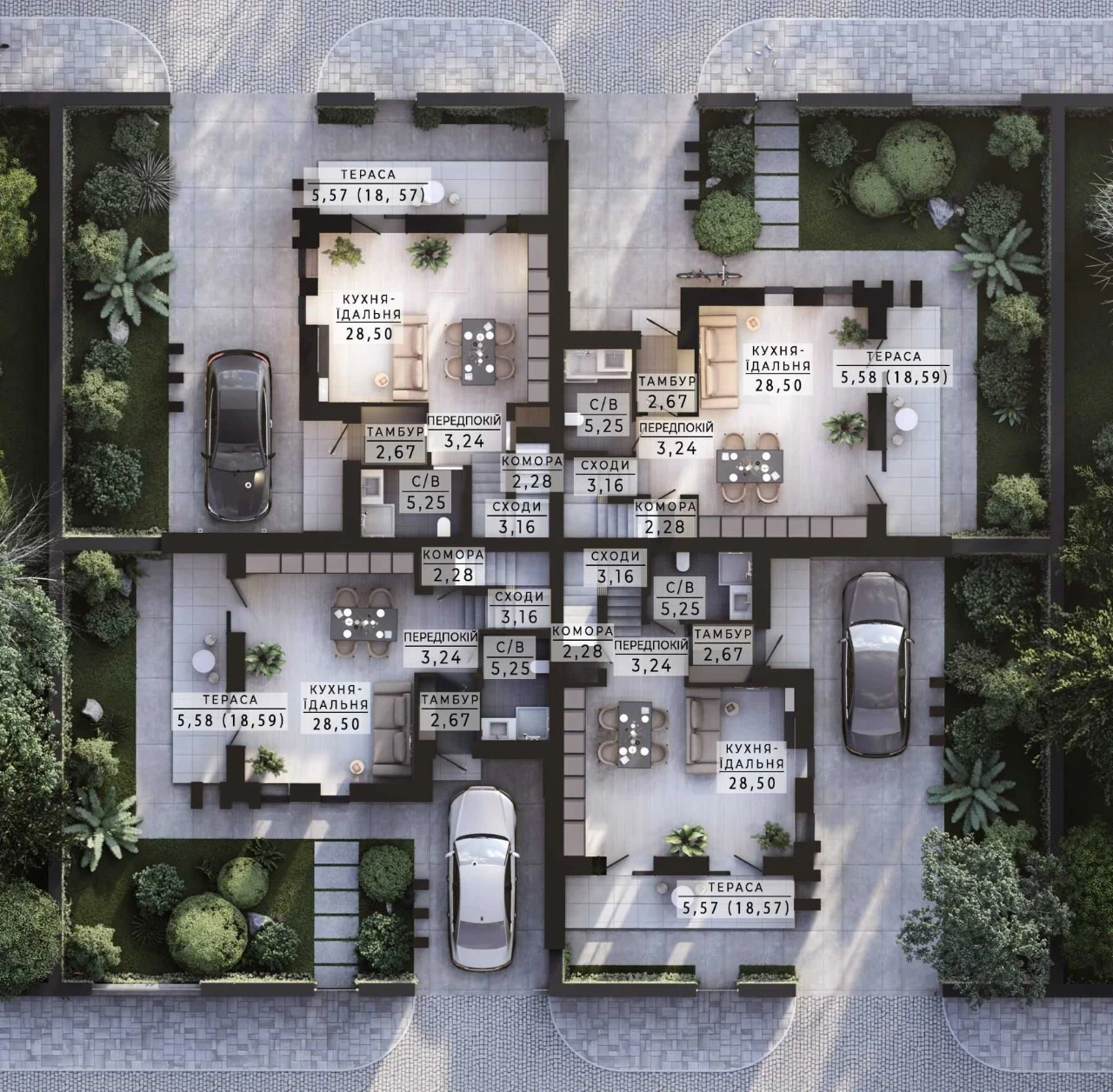 Таунхаус 119м2 в КМ "Family Park Residence".БУЧА