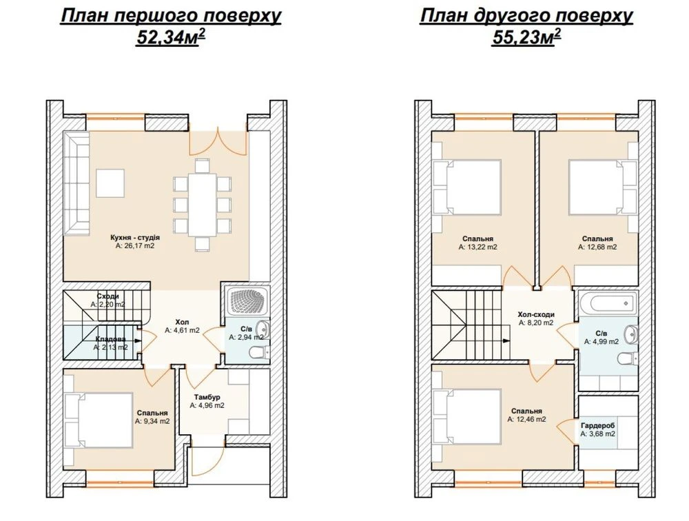 Таунхауси в Бучі біля парку. Розтермінування. Газ !
