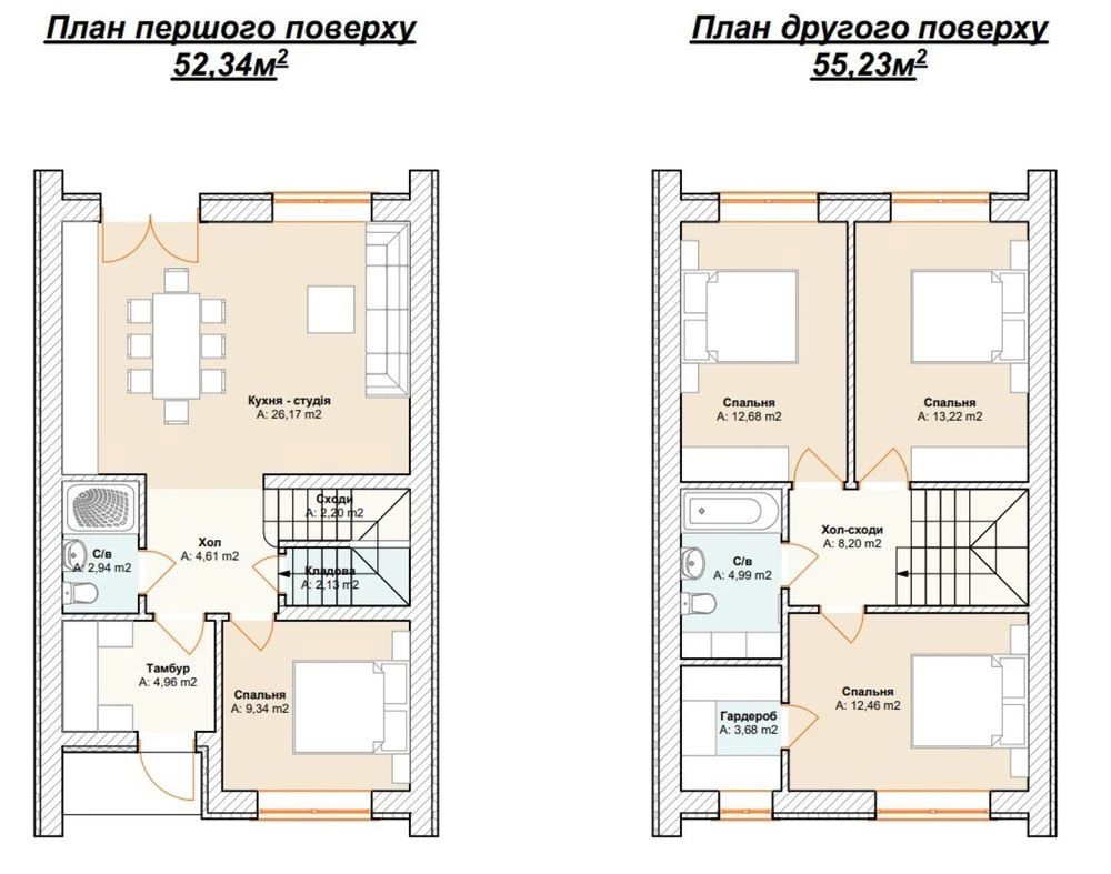 Таунхауси в Бучі біля парку. Розтермінування. Газ !
