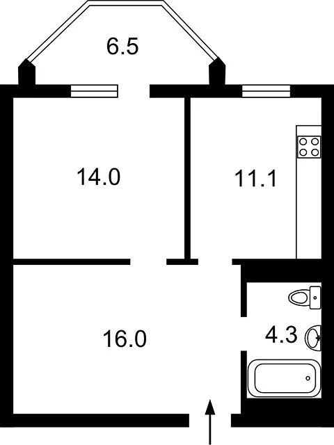 Sale of 1-room apartment 50 sq. m on Makiivska Street 10A • ID 3469