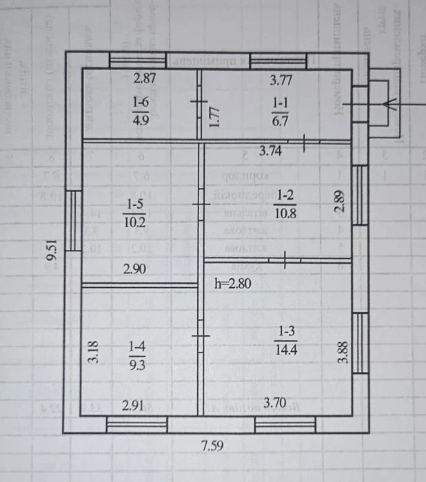 Продажа дома - 56 м.кв. Подгородное