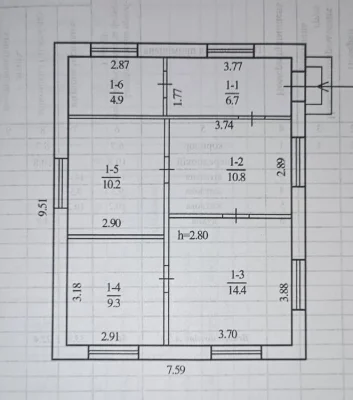 Продажа дома - 56 м.кв. Подгородное