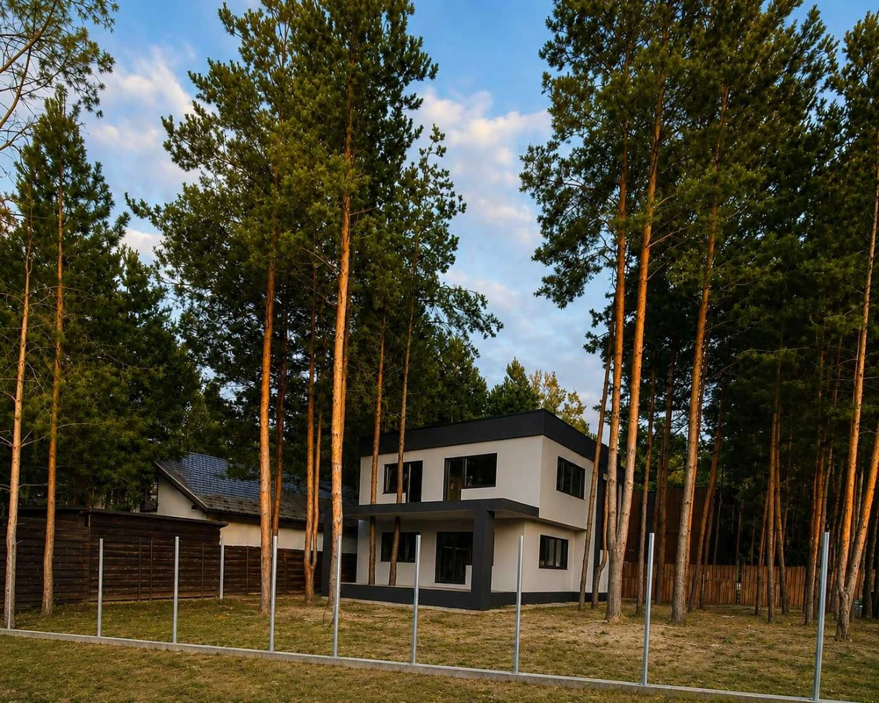 Сучасний будинок 172 м² серед сосен •  10 км Київ • метро Те