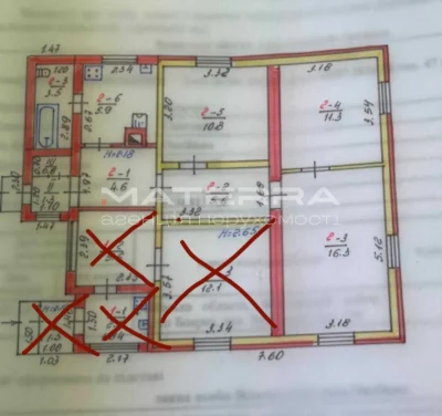Боярка продаж частини будинку 58 м2/ 3 кімнати/ 3,9 соток ді