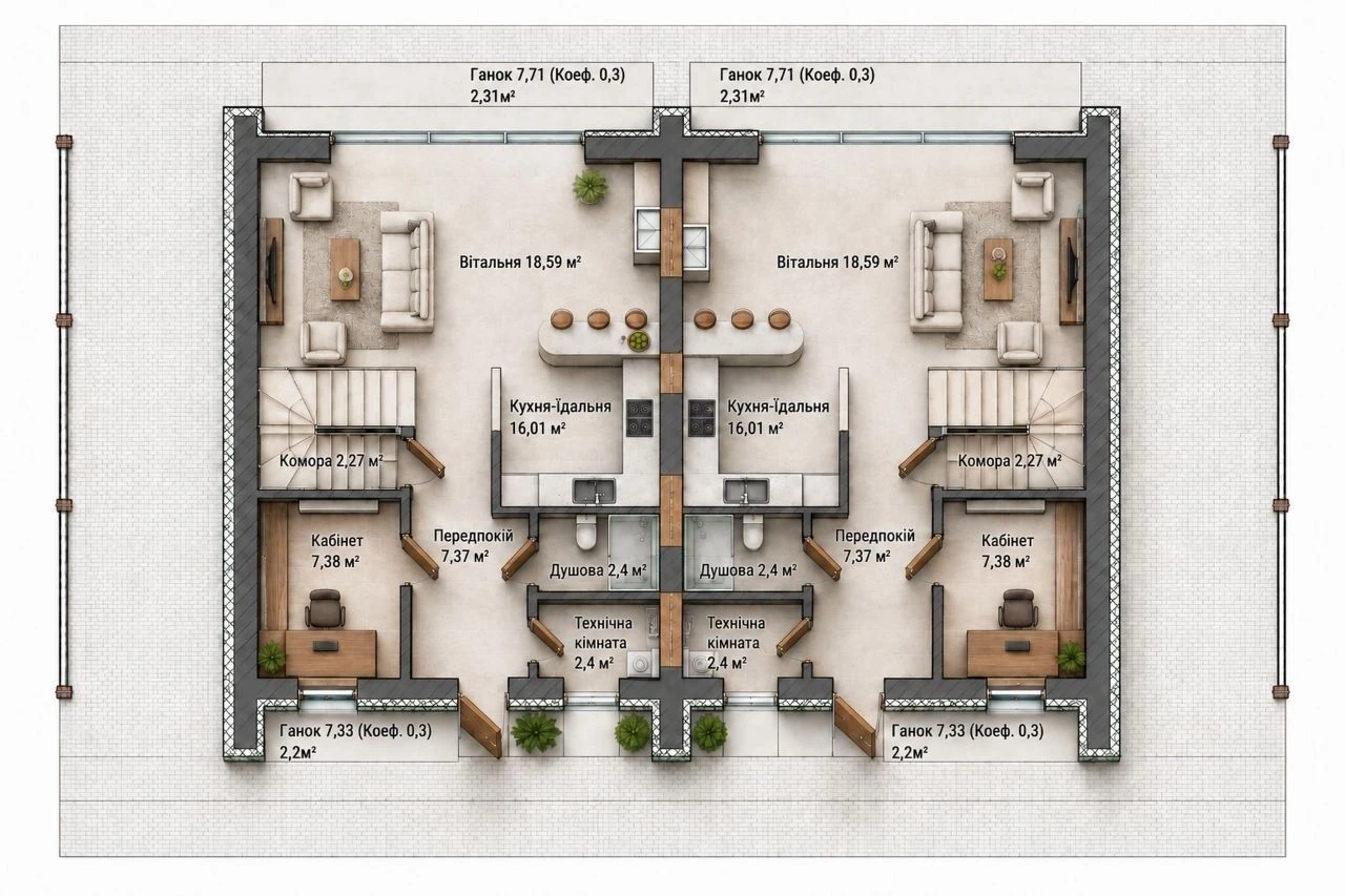 Котедж з ремонтом 128 м² + 59 м² у подарунок | Закрите місте