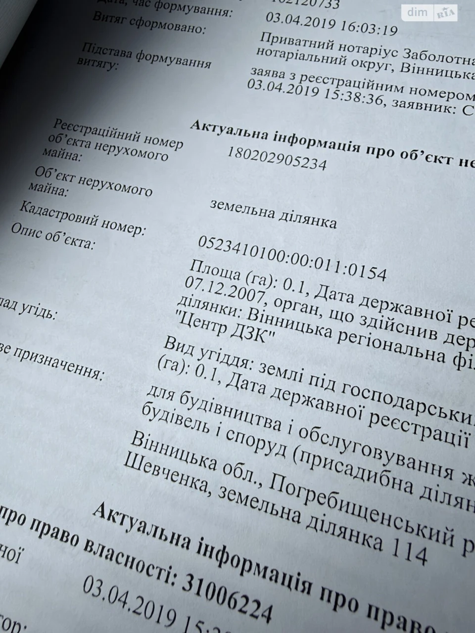 Продаж Земля комерційного призначення