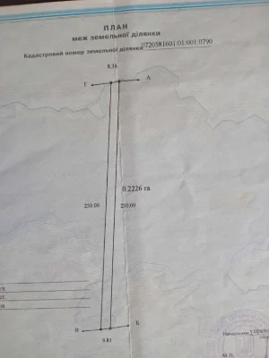 Продається земельна ділянка
