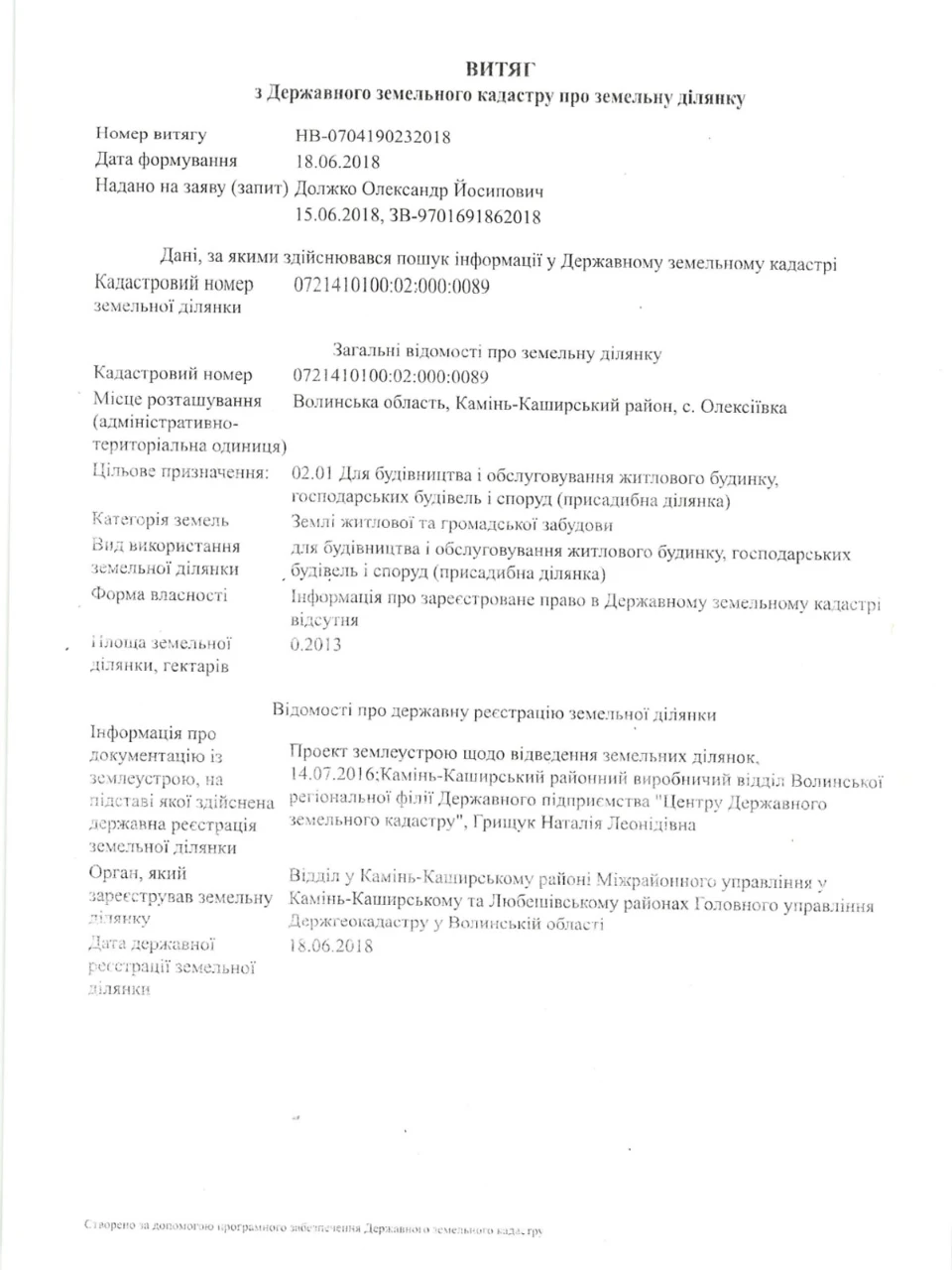 Продаж Ділянка під житлову забудову