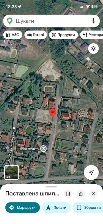Земельна ділянка під забадову .0.10 га