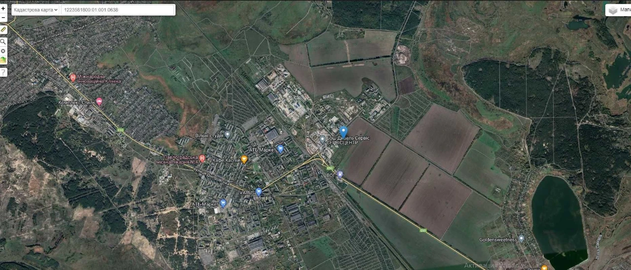Продам/Здам 14 га Під Склади або теплиці Місто Павлоград