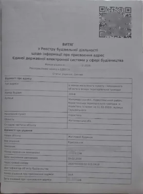 Ділянка під забудову в Коростені | Повний пакет документів |