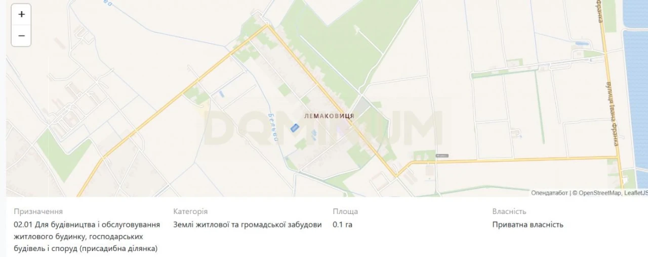Продаж земельної ділянки м. Виноградів вул. Полунична 7