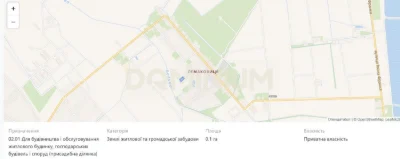 Продаж земельної ділянки м. Виноградів вул. Полунична 7
