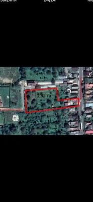 Продається ділянка 53 сот у центральній частині м. Винограді