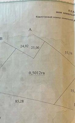 Обмін на авто,або проддаж земельної ділянки 50 соток.Закарпа