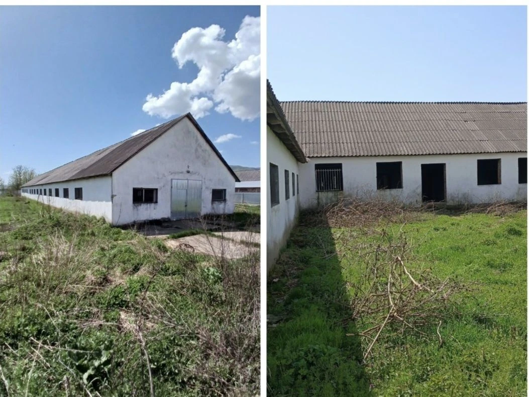 Продаж земельної ділянки з будівлею,с.Кошелево, 10км від м.Х