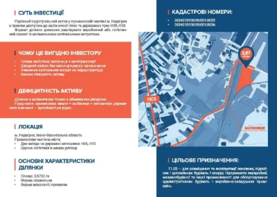 Надвірна, земля промислового призначення 2,87 га