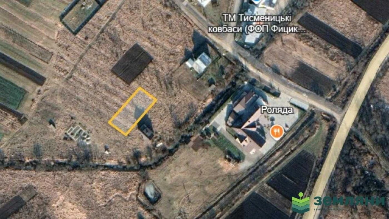 Продаж землі 10 соток під забудову, м.Тисмениця вул. М.Погід
