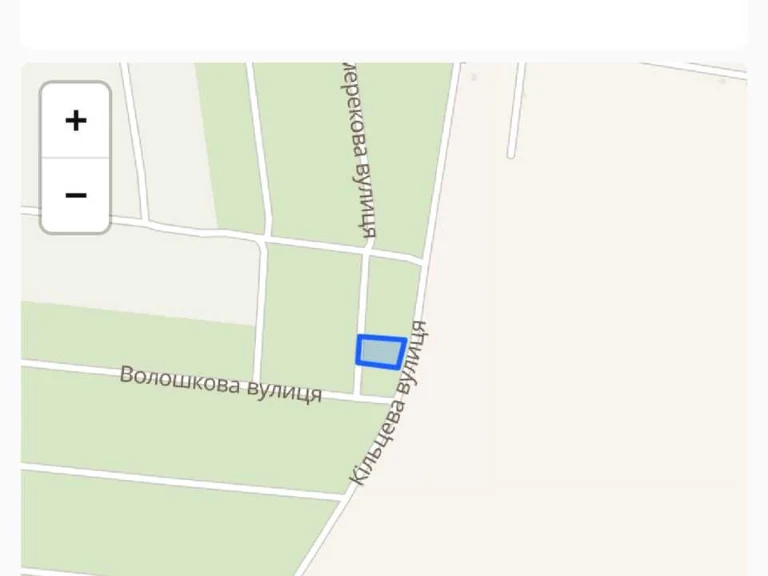 Ділянка. Біла Церква, Волошкова