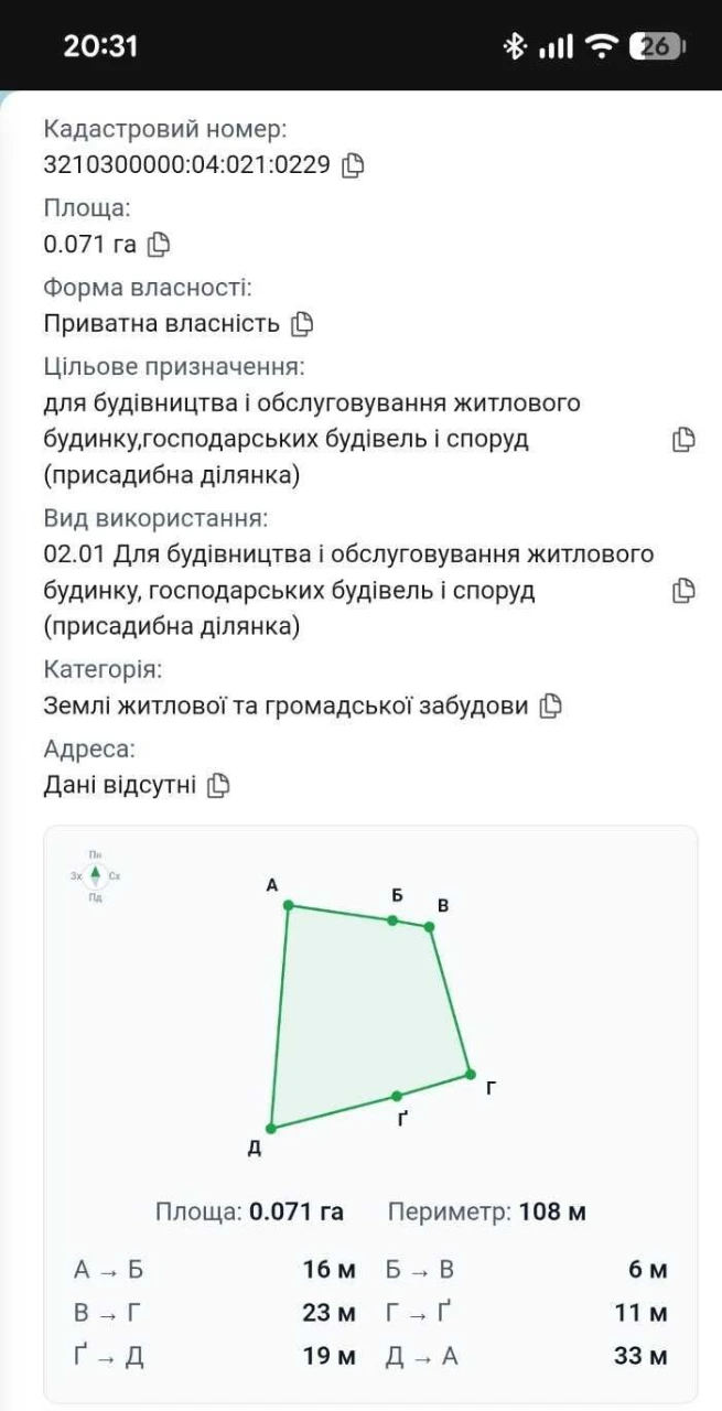 Продається  земельна ділянка біля річки на Таращанському мас