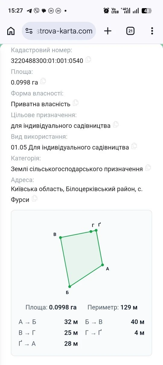 Продам земельну ділянку біля АТБ