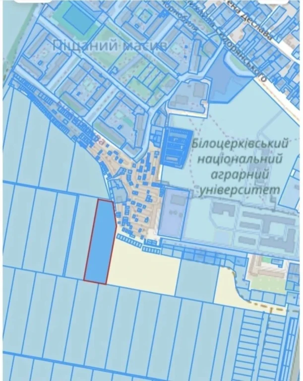 Земельна ділянка пай 1,45 га м. Біла Церква Київська область