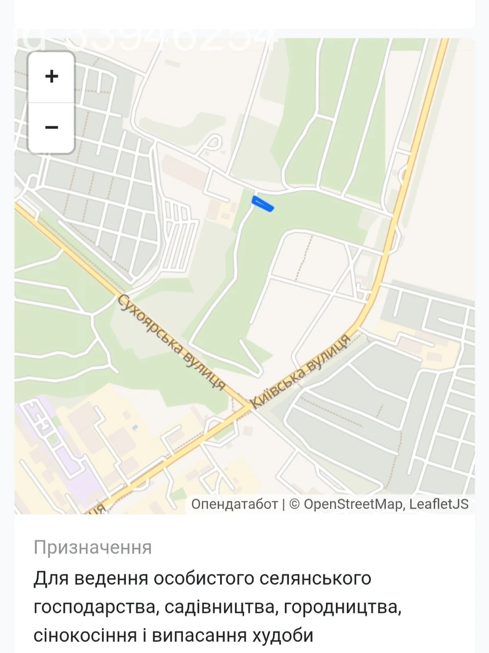 Продаж Земля сільськогосподарського призначення Сухий Яр
