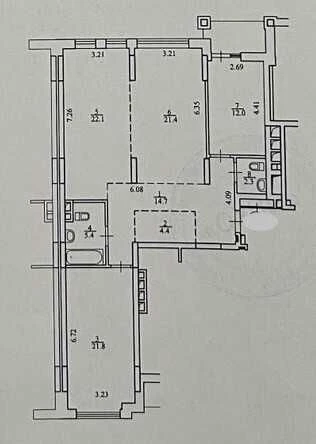 4-room apartment for sale in Kyiv, Yaroslaviv Grad residential complex, Shevchenkivskyi