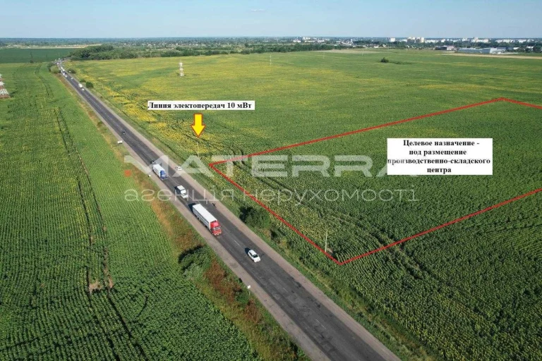 Продаж ділянки 3,25 Га Комерція Промка Під склади та ін. Бор