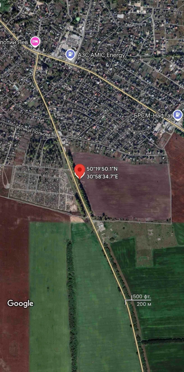 Продам Земельну ділянку  Борисполький район