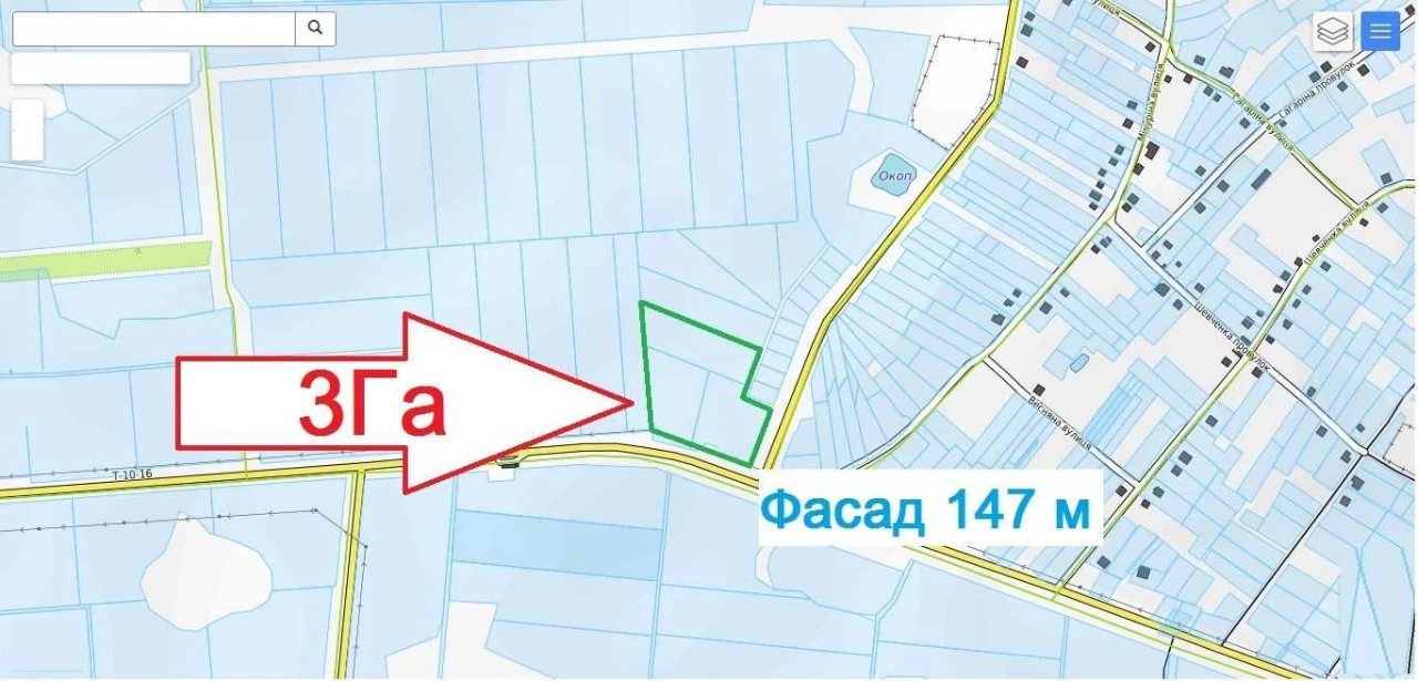 628. Продається фасадна земельна ділянка під склад, виробниц