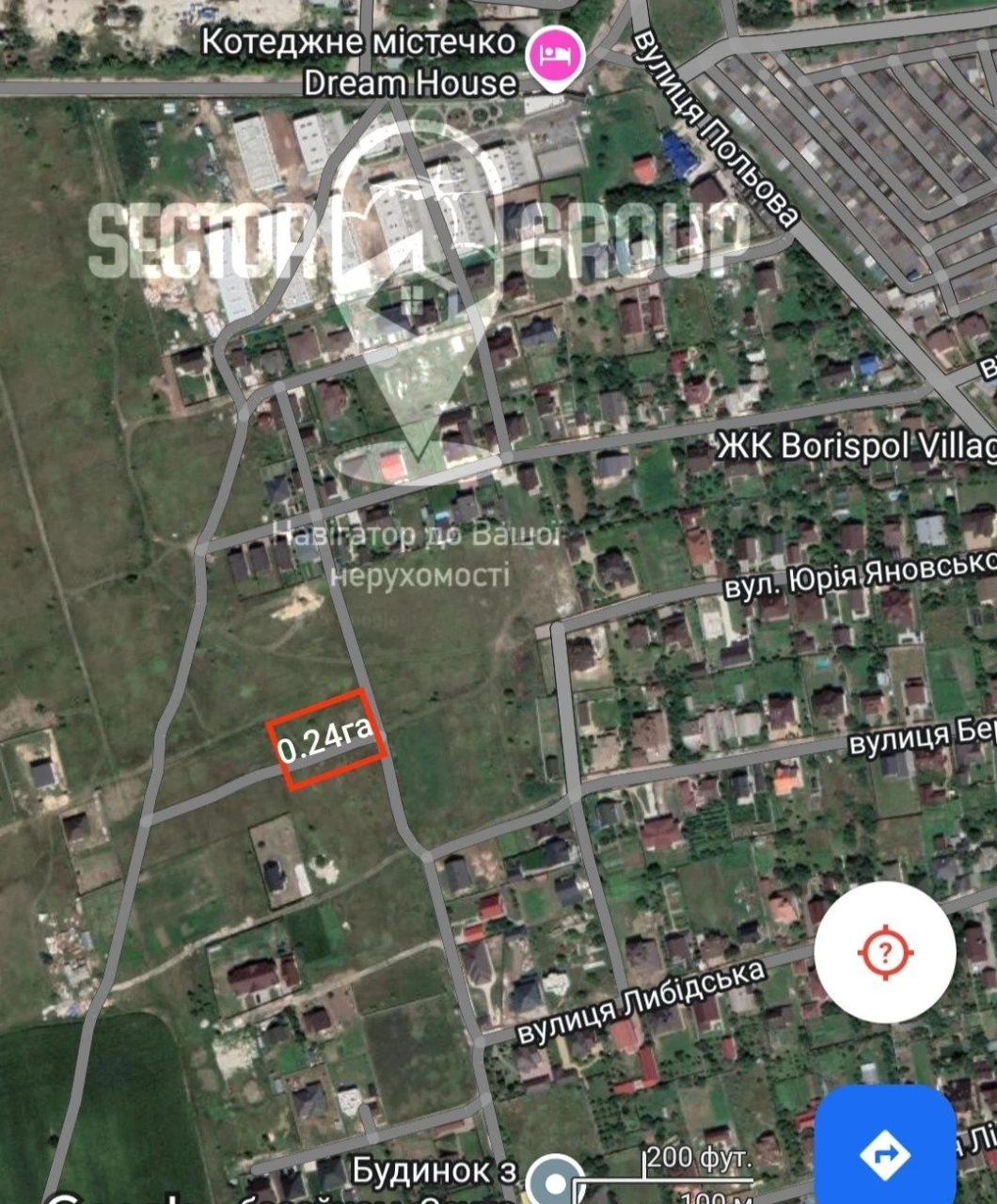 12 соток біля Польової, напроти Царського села