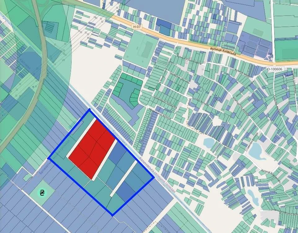 Продаж земельного масиву промислового призначення, Бровари,
