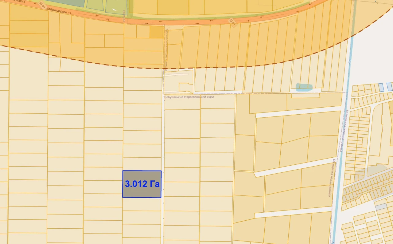 Продаж промислової земельної ділянки, (3 Га + 1.5 Га). Брова