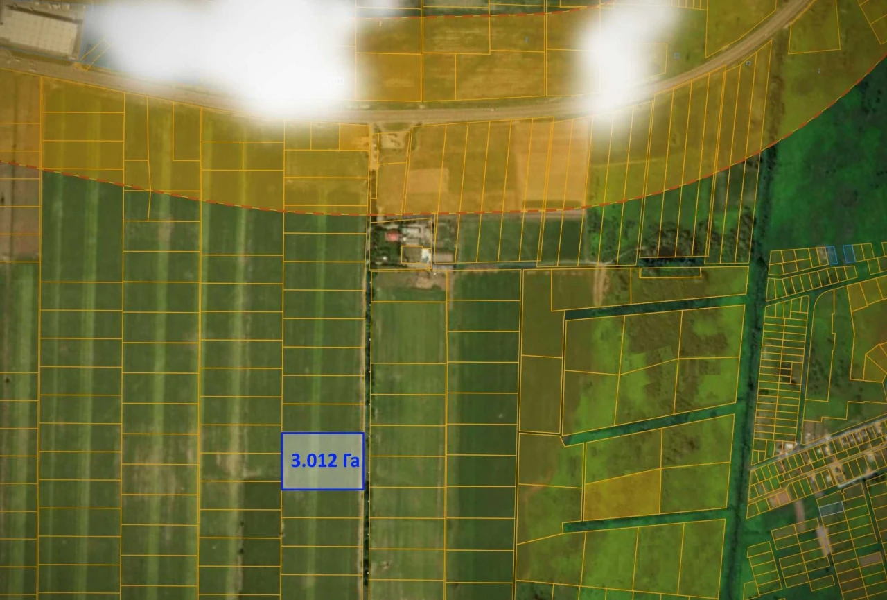 Продаж промислової земельної ділянки, (3 Га + 1.5 Га). Брова