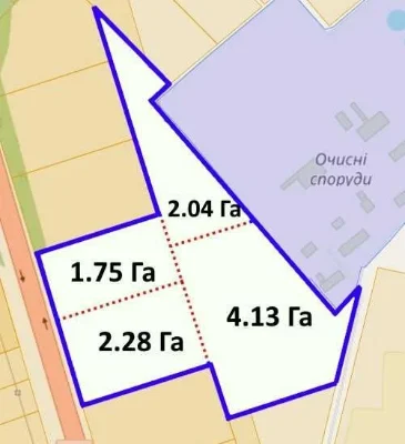 Продаж земельного масиву промислового призначення, 10.2 Га,