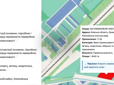 Ділянка. Бровари, Центральної Ради вул.