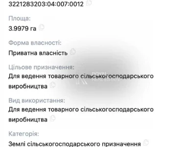 Ділянка. Бровари, Центральної Ради вул.